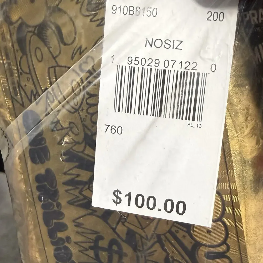 Spray Ground Gold Weathered Backpack